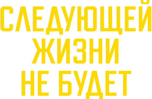 Следующей жизни не будет