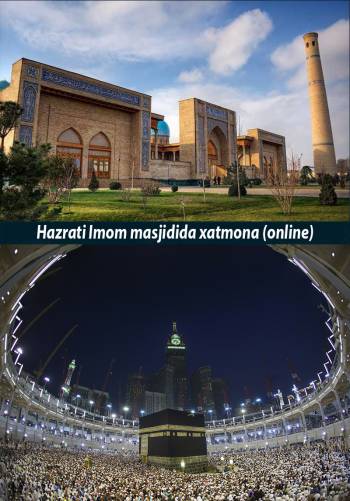 Hazrati Imom masjidida xatmona (jonli efirdan yozib olingan)