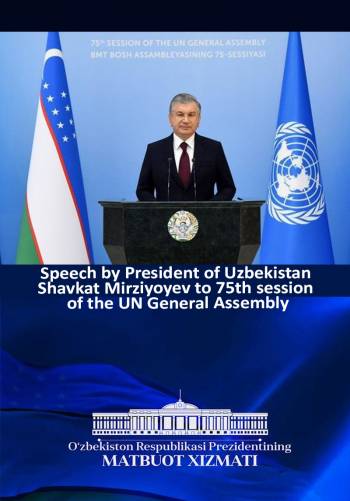 Speech by President of Uzbekistan Shavkat Mirziyoyev to 75th session of the UN General Assembly