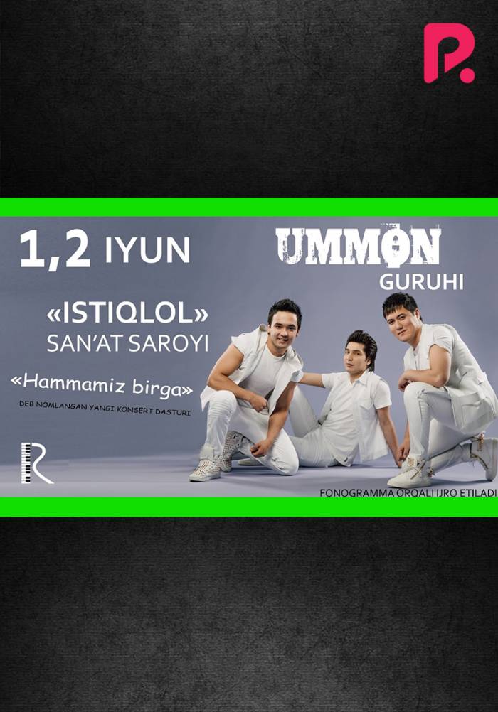 Ummon guruhi 2016-yildagi konsert dasturi